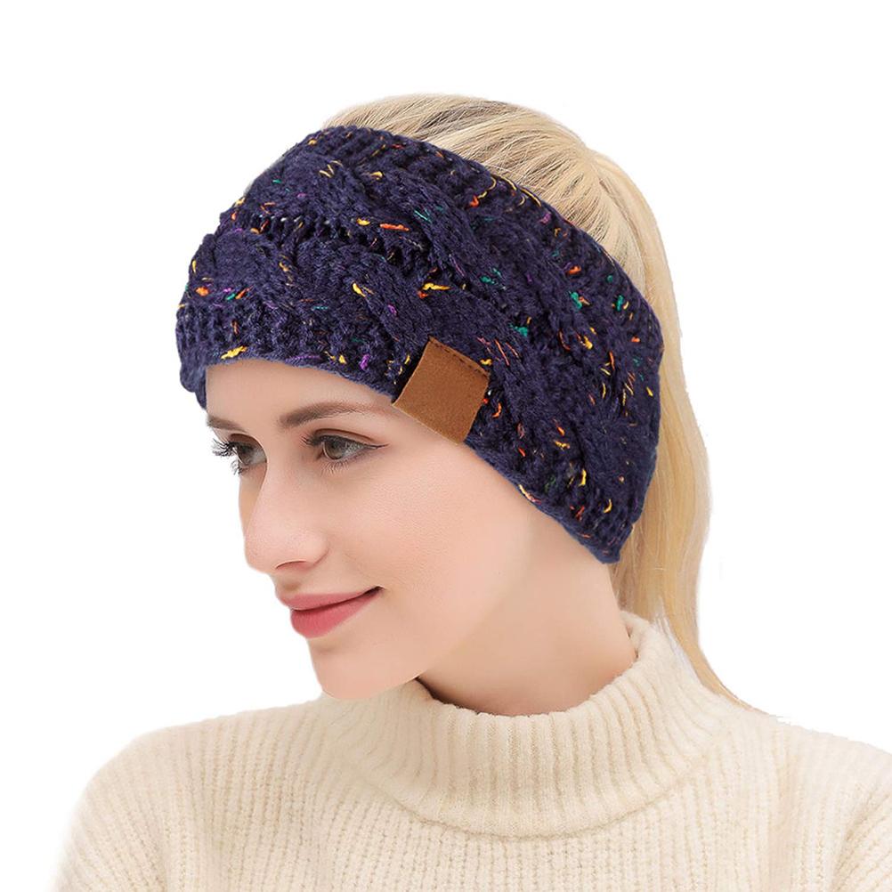 4PCS Women S Knitted Headband Elastic Crochet Headwrap Winter Warm Headband