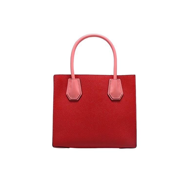 New MICHAEL KORS Mercer Leather Handbag, Shoulder Bag Small Women's Dark Red Watermelon Red 35S1GM9M2T-FLAME-MULTI