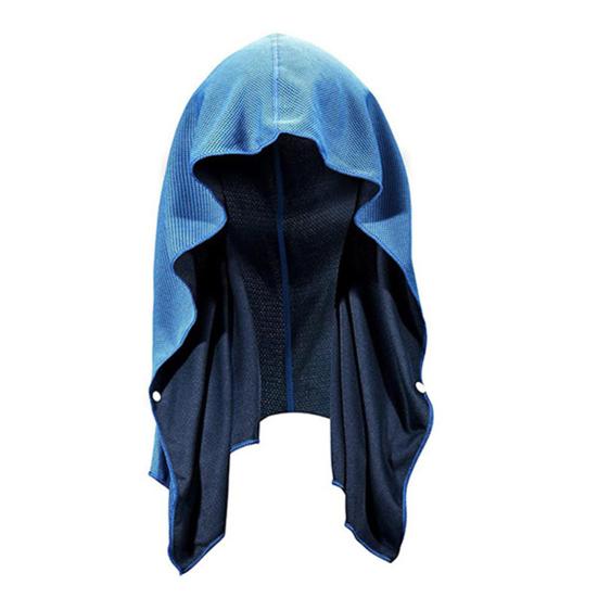 Chłodzący ręcznik z kapturem na szyję i twarz Zestaw ręczników do natychmiastowego chłodzenia Ochrona przed słońcem Oddychający Miękki ręcznik sportowy na gorącą pogodę