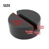 USA Ship Universal Slotted Frame Rail Floor Jack Pad Auto Lift Rubber Block Disc