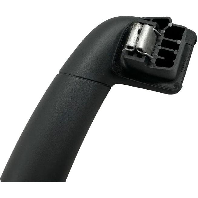 Car Interior Roof Grab Handle, Black, ABS Plastic, 1 Count, Modern Style, Ambidextrous, Pull Handle, No Lock, Screws and Snap-on, 1 cm Width, Fit For