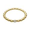 Bracelet - LUXENTER - Volúmina - Sterling Silver 925 - Brilliant Zirconia - 18 Carat Yellow Gold