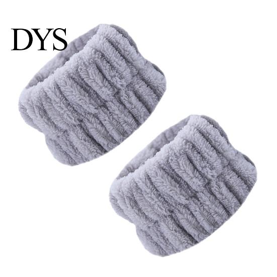 Makeup Wristbands 2Pcs Face Wash Super Soft Highly Absorbent Elastic Allergy Free Quick Dry Coral Velvet Wrist Wraps Washing Home Supplies Towel Bands