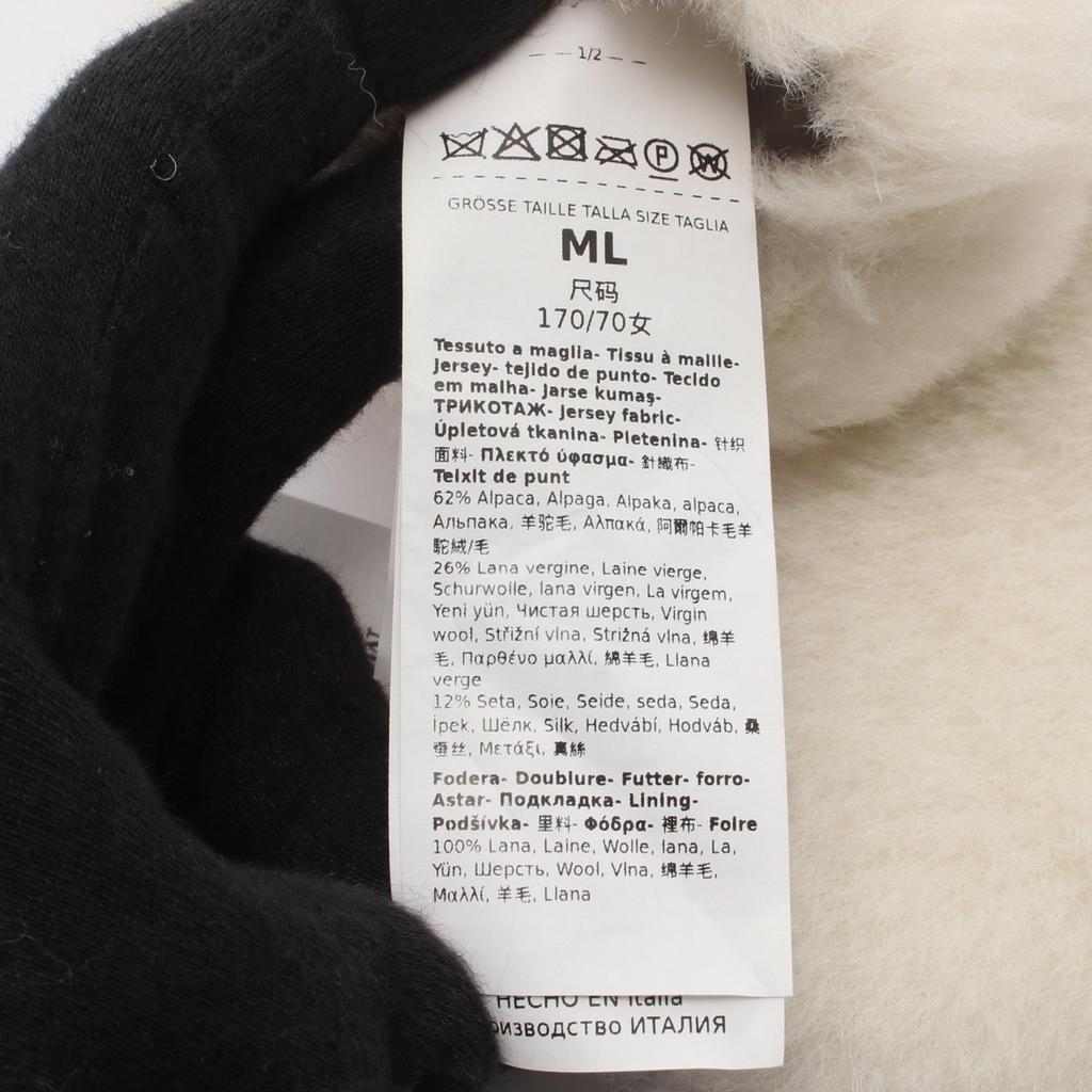 Used MAX MARA Teddy bear gloves wool alpaca White Used Women