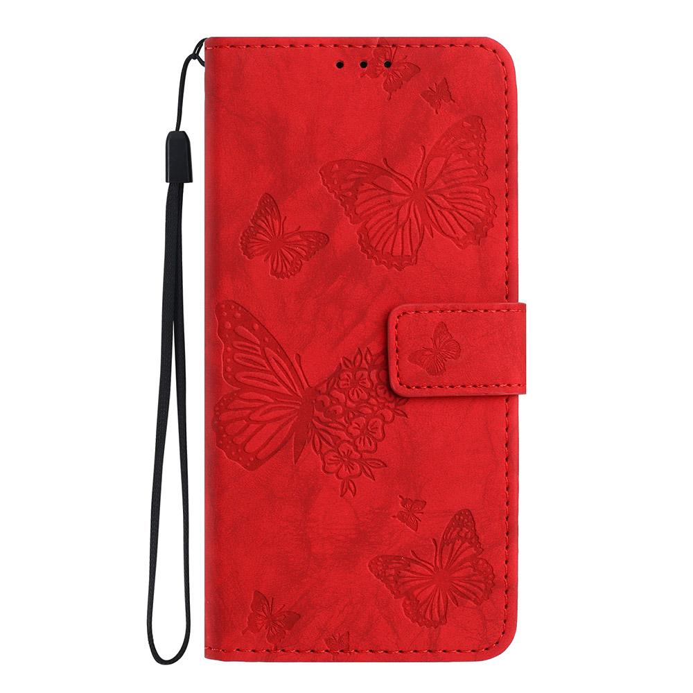 Leather Phone Case For Google Pixel 10A 9A 8A 7A 6A Google Pixel 10 9 8 7 6 Pro Butterfly Embossing Print Card Slot Wallet Cover