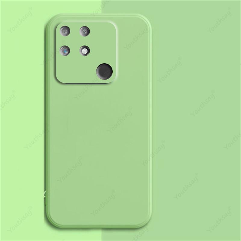 Für Realme Narzo 50A Hülle Flüssiges Silikon Original Quadratische Gummihülle Für Realme Narzo 50A Hülle Für Realme Narzo 50A Narzo 50i