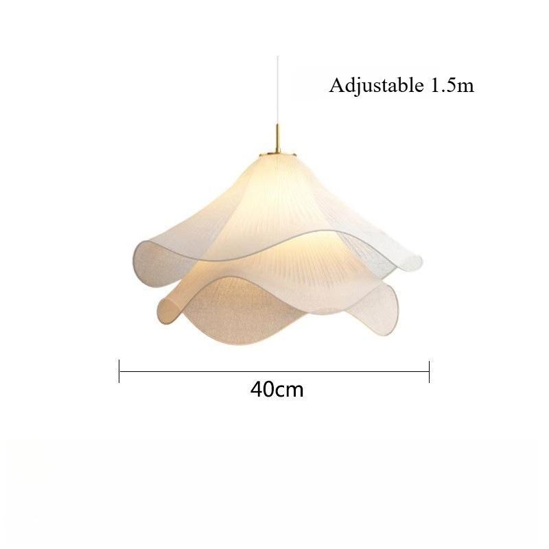 

New LED Decorative Flower Chandelier Fabric Lampshade Living Room Dining Room Bedroom Interior Decoration Lighting Warm light