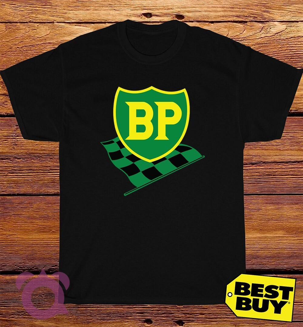 Black/Gray/Navy/White T-Shirt BP British Petroleum Oil Made In USA Size S to 5XL M