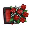 Compatible Music Flower Box: Secret Language Building Blocks, Preserved Flower Bouquet, Handmade Ornament, New Year Gift.