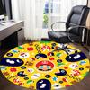 1pc Mario Characters Office Round Area Rug, Under Office Chairs Bedroom Living Room Home Decor, Room Deco, Available in Various Sizes235