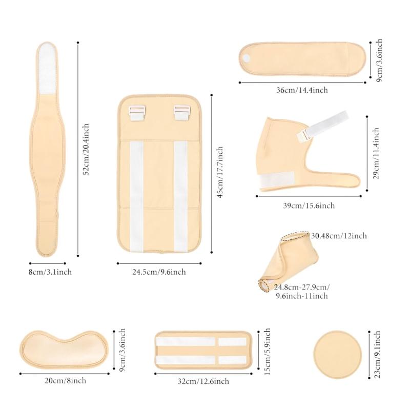12 Piece Reusable Castor Oil Compress Leak Proof Design for Back Neck Feet Hands Multi Purpose Design