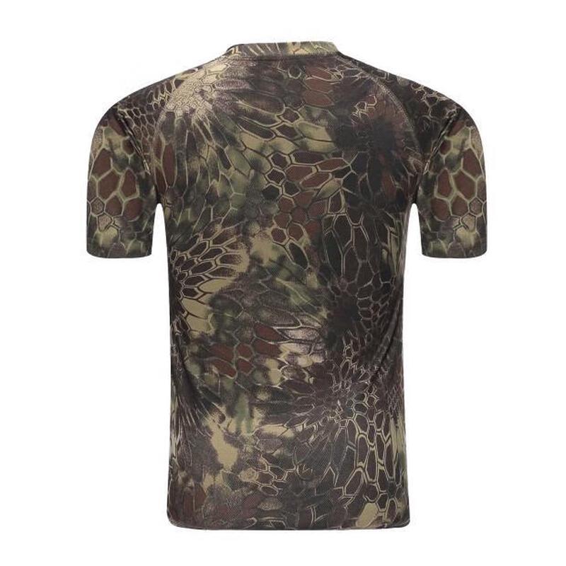 Men's Grey Ruins Camo Sports T-Shirt
