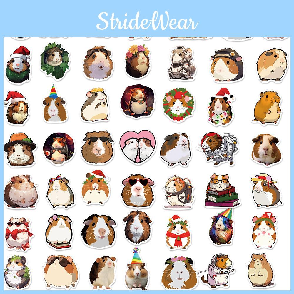 Süße und Verspielte Cartoon Meerschweinchen Aufkleber DIY Dekoration Für Gitarre Notizbuch Oder Gepäck Großhandel