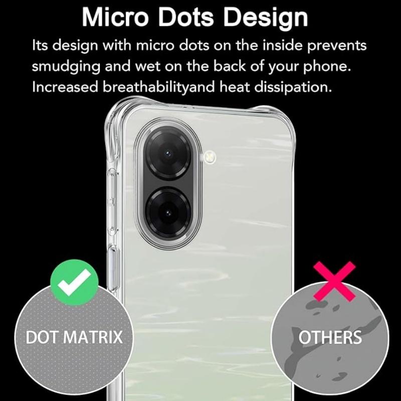 Transparent TPU Phone Case For Redmi A5 4G(Height 171mm) Non-Yellowing Shockproof Protective Phone Cover, Anti-Scratch-Clear