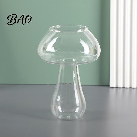 Fruit Tea Cup Mushroom Cocktail Glass Cup, Creative Clear Wine Glasses, Borosilicate Cute Coffee Cups, Novelty Drinkware Bar KTV Tool Sparkling Drink
