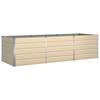 Ivory Plant Planter 290 X 100 X 75 Cm Galvanized Steel