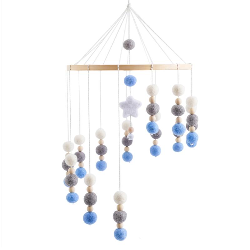 Baby Rattle Toy 0-12 Months Wooden Mobile On The Bed Newborn Music Box Bed Bell Hanging Toys Holder Bracket Infant Crib Boy Toys