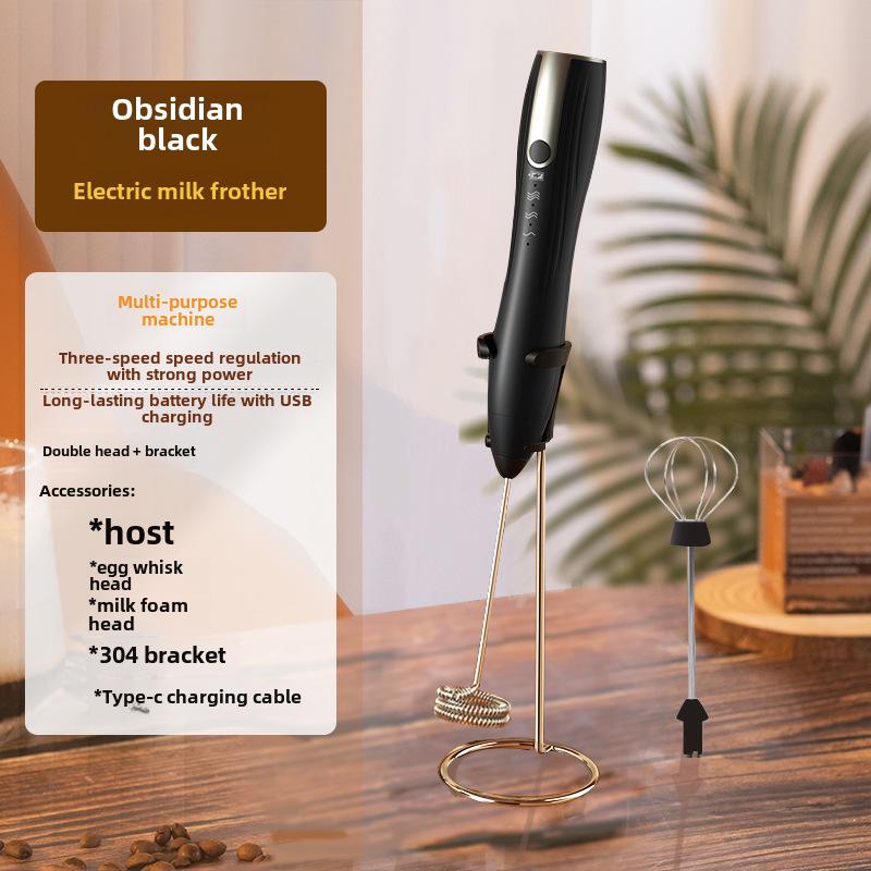 Compact Electric Milk & Egg Frother - Handheld Whisk & Beater for Creamy Coffee and Smooth Mixtures