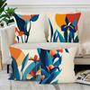 Nordic Plants Simple Geometric Print Home Decorative Pillowcase Bedroom Living Room Sofa Decorative Polyester Cushion Cover
