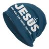 Custom Yeshua Jesus Christian Skullies Beanies Caps Unisex Winter Warm Knitting Hat Street Adult Bonnet Hats Outdoor Ski Cap