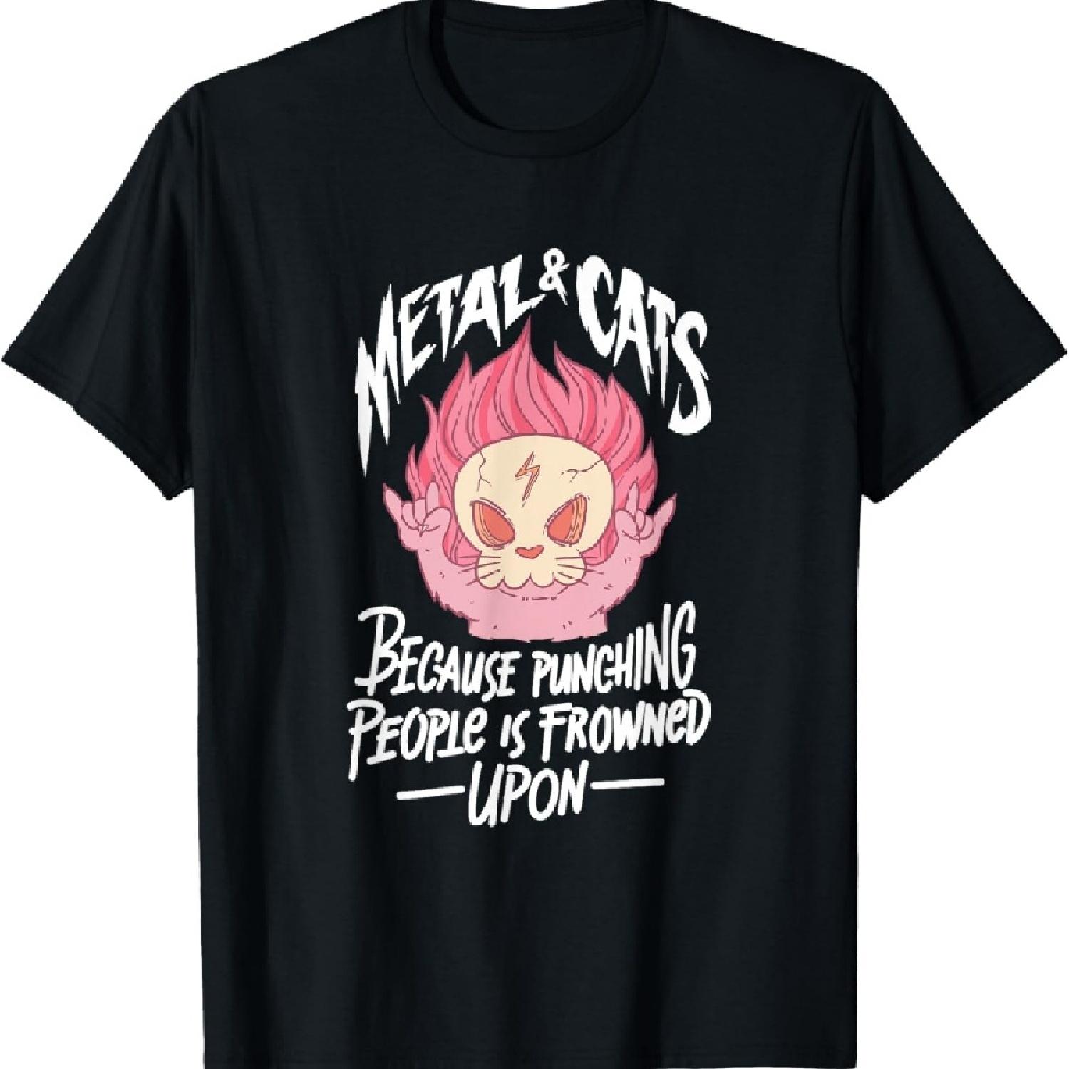 

Cats & Death Metal T-Shirt XXXXXL чёрный