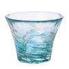 ADERIA Tsugaru Vidro Sake Summer Made In Individually Sake Sake Cold Sake Sake Gift for Housewarming Small Retirement Birthday Cup, Camellia, 60ml,