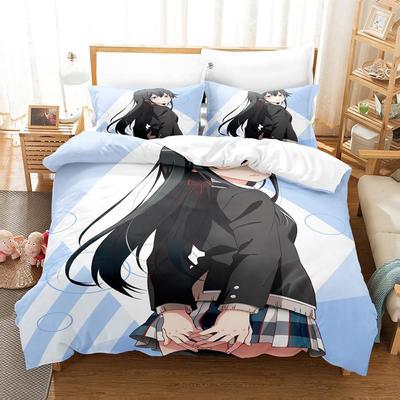 3D Anime Mano Paaugliškos Romantinės Komedijos SNAFU Patalynės Komplektas Viengulis Twin Pilnas Queen King Dydžio Lovos Komplektas Suaugusiųjų Vaikų Miegamojo Antklodės Užvalkalų Rinkiniai