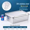 Rectangular Stainless Steel Food Storage Container