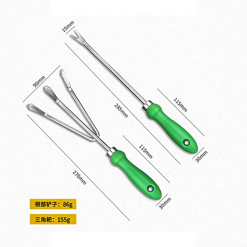 11pcs Garden Iron Shovel Tool Set with Storage Bag Stainless Steel Flower Shovel Hoe Vegetable Planting Digging Gardening Tools