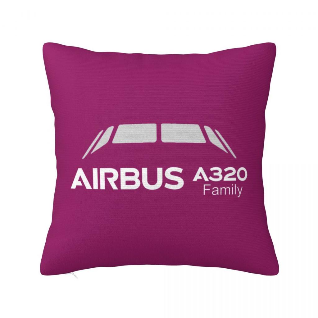A320 Family Square Pillowcase Cushion Cover Pillow Case Throw Pillow Cover for Home Sofa Living Room