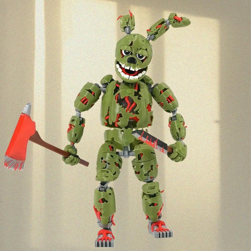 3D-gedruckte Five Nights At Harem 3 Springtrap T13 Actionfigur Mehrgelenkig Abnehmbar Auf Lager