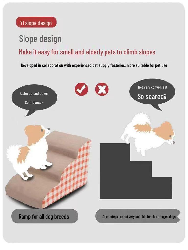 Scale da comodino per animali domestici per gatti e cani piccoli - Scala per arrampicata per cuccioli per letti