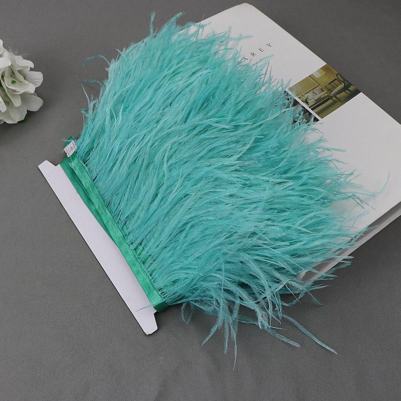Ostrich Feather Lace Cloth Bandwidth 10-15Cm Stage Performance Clothing Decoration Accessories Lace Feather Ribbon