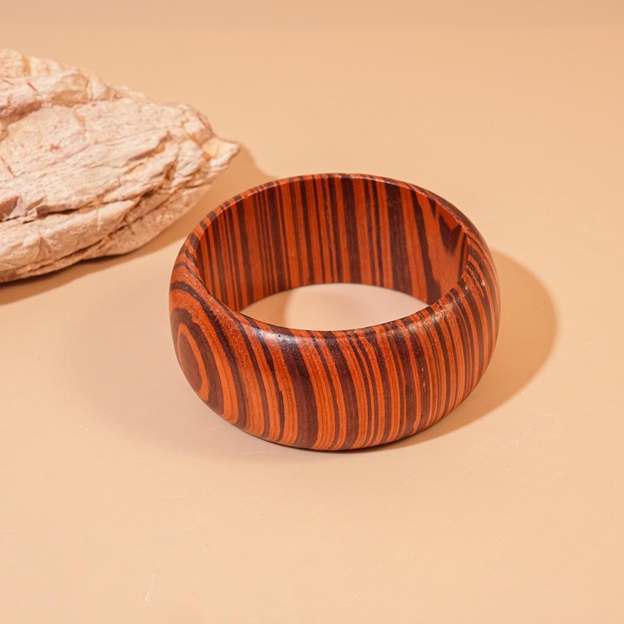 New Chinese wood rivet geometric texture bracelet simple niche personalized bracelet jewelry