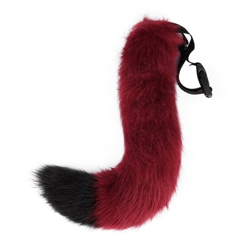 Adjustable Fox Tail Cat Prop Fur Furry Cosplay Carnival Party Christmas Anime Accessories Halloween Costume Wolf Tail
