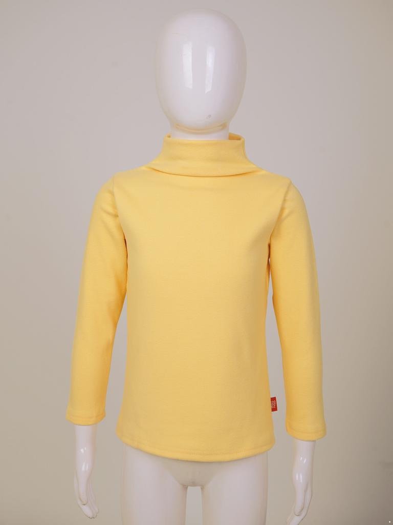 Thermo-Tops für Babys, Jungen und Mädchen, einfarbig, Rollkragen-T-Shirt, Baumwolle, Stehkragen, Langarm-Tops