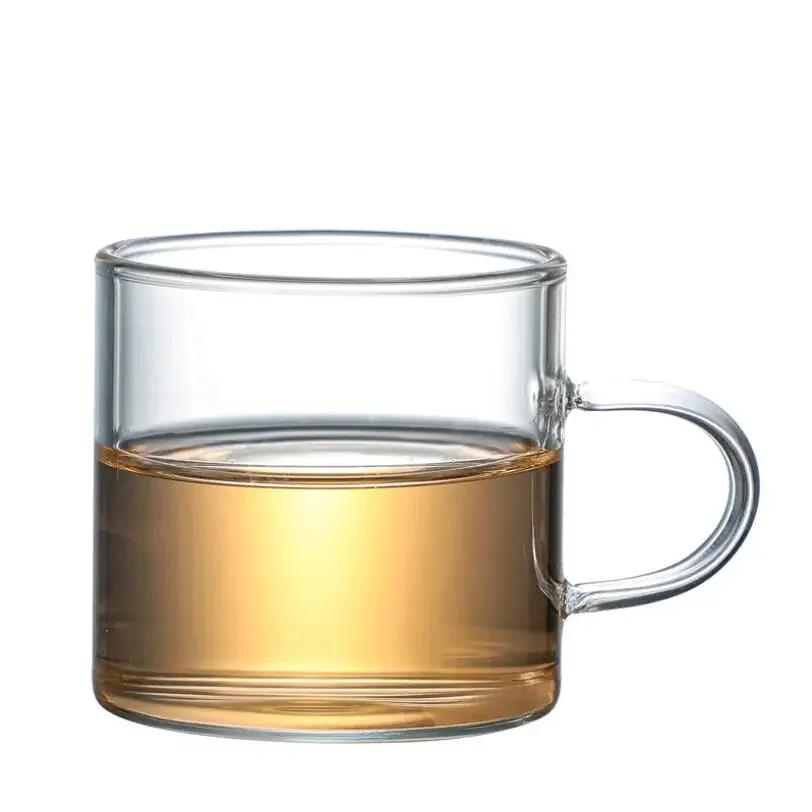 100ML Transparent Glass Cup Tea Cups Heat-Resistant Cup Anti-Scalding