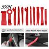 Vehicle Buckle Removal Kit 19Pcs Trim Tool Set with Pick & Clip Tool, Sticker Scraper, Automotive Plastic Car Audio Installation Tools Pry for