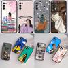 IK36 Girl Coffee Book Aesthetics Case for Samsung M06 M15 M16 M35 M55 M56 A36 A42 A50 A50S A51 A52 A32 A33 A05 A05S A06 A16 A20