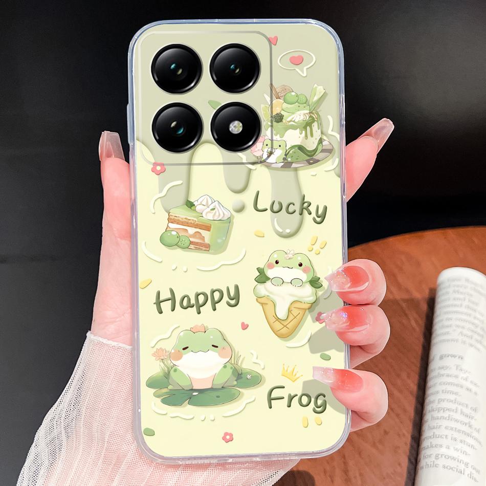 For Xiaomi 15T 14T Pro Phone Case Lovely Fish Patterns Soft TPU Clear Silicone Bumper For Xiaomi 15TPro 14 T Lightweight Funda