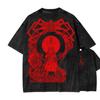 Nueva Ropa Unisex Lavada Vintage Holgada Transpirable Elegante Exclusiva para Fans de Bloodborne, Artículo Más Vendido Camiseta