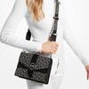 New MICHAEL KORS Greenwich Fabric Envelope Bag, Shoulder Bag, Crossbody Bag Small Women's Black & White 32F2SGRC5J-064