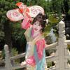 Womens Tang Dynasty Style Hanfu Set With Floral Jacquard Print Straight Sleeve Ruqun