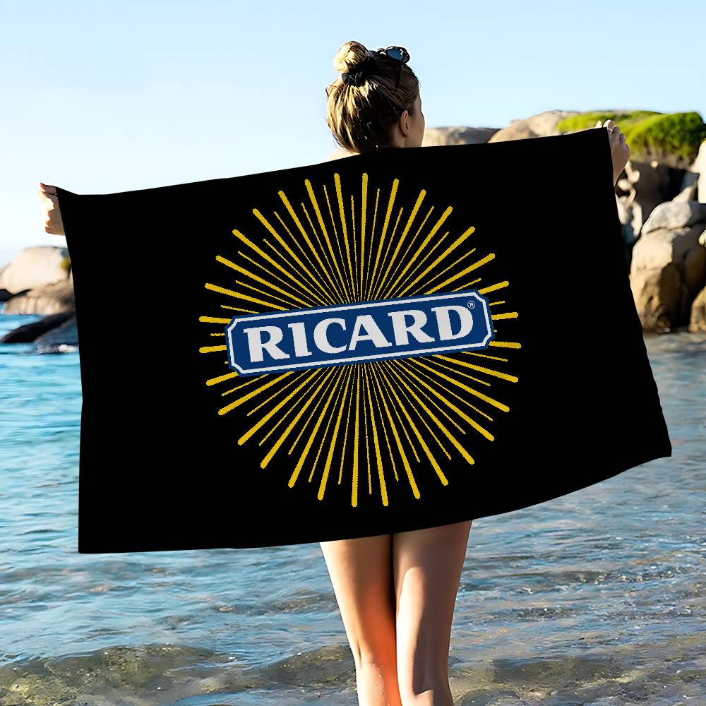 R-RicardS LOGO Anime Beach Swimming Towel Soft Absorbent Washcloth Children's Gifts for Kids Travel Camping Gym