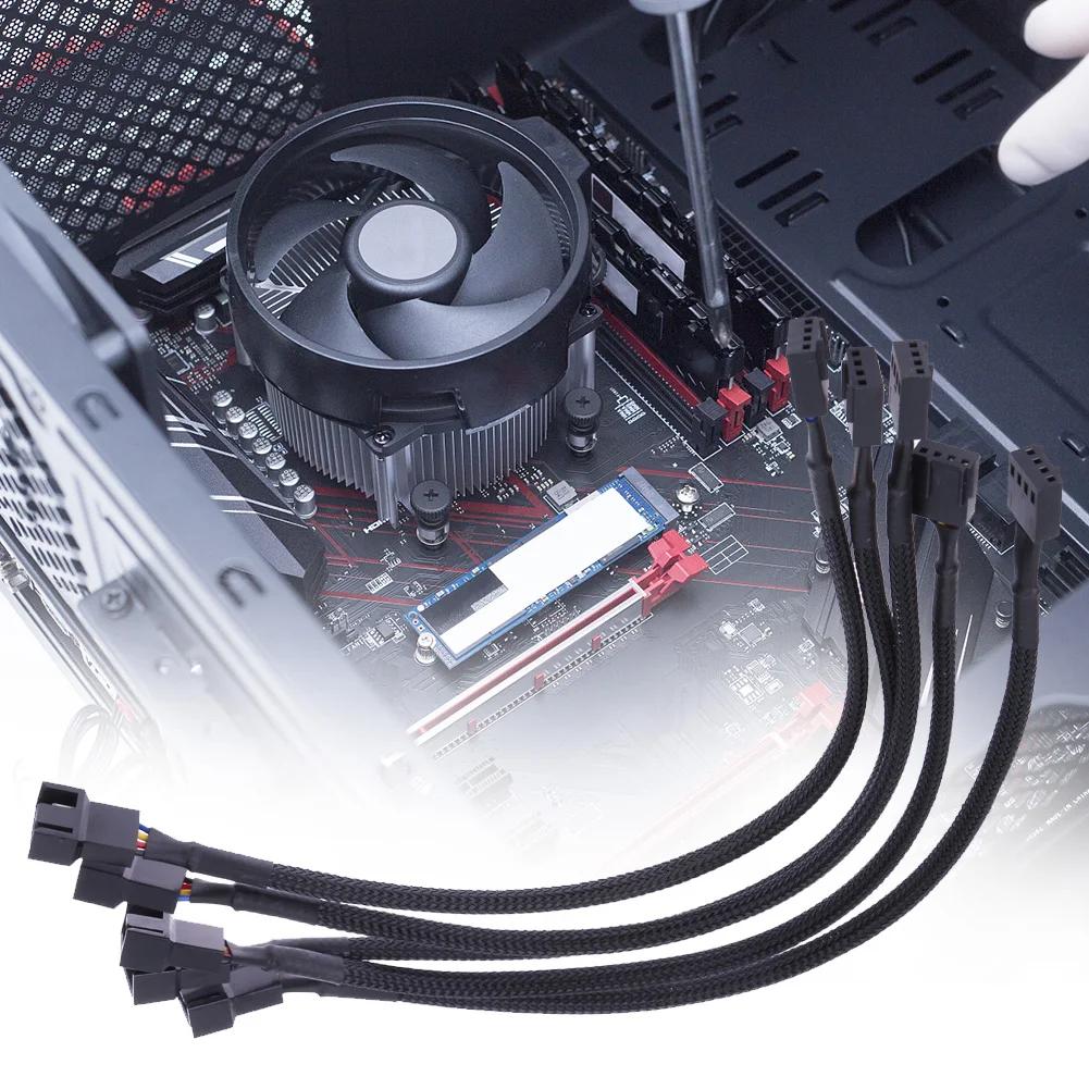 4 Pin PWM Connector Case Fan Extension Power Cable 26CM PWM Fan Cable for Compure CPU Cooling System for Computer Case Fan