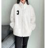 Winter new green lazy wind loose fleece sweater warm fleece jacket thickened coat women