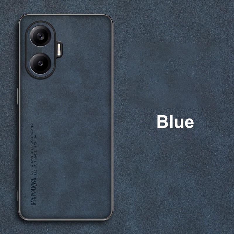 For Poco F7 Case Luxury PU Leather Phone Case For Xiaomi PocoF7 Redmi Turbo 4 Pro 5G Back Cover Matte Silicone Full Protection