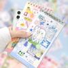 20 Sheets Cartoon PET Sticker Book Diy Diary Decoration School Supply INS Hand Account Stickers Scrapbooking Kawaii Stationery