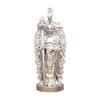 Kizo King Sterling Silver Pendant Silver Plated Standing Bodhisattva Floating Necklace Crystal Male Buddha Statue Silver Ornament