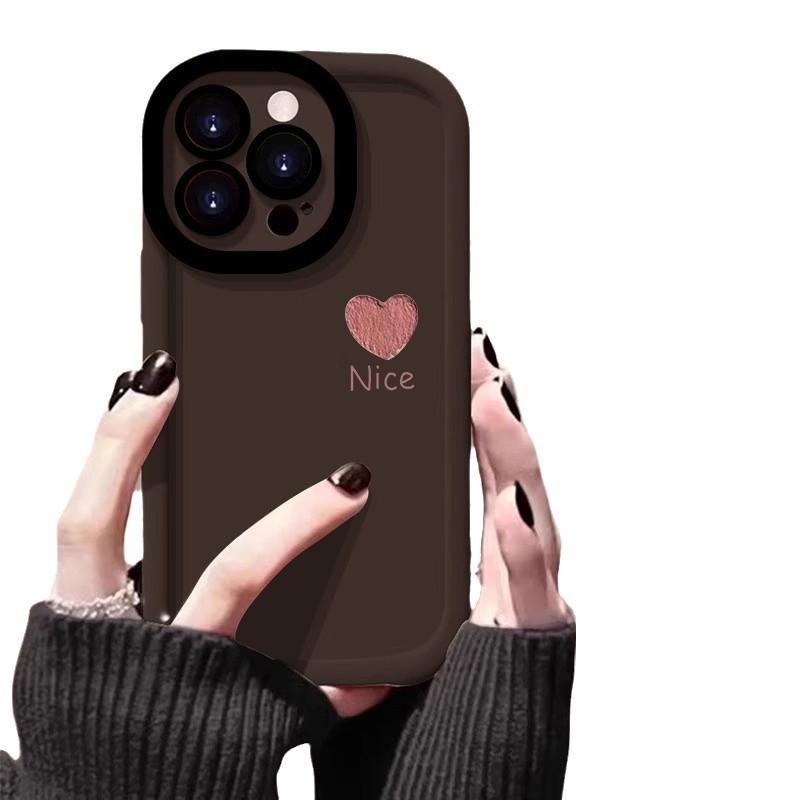 Nice Little Love for Apple 16promax Mobile Phone Case for IPhone14 Puff 13 All-inclusive 12 Anti-fall 15